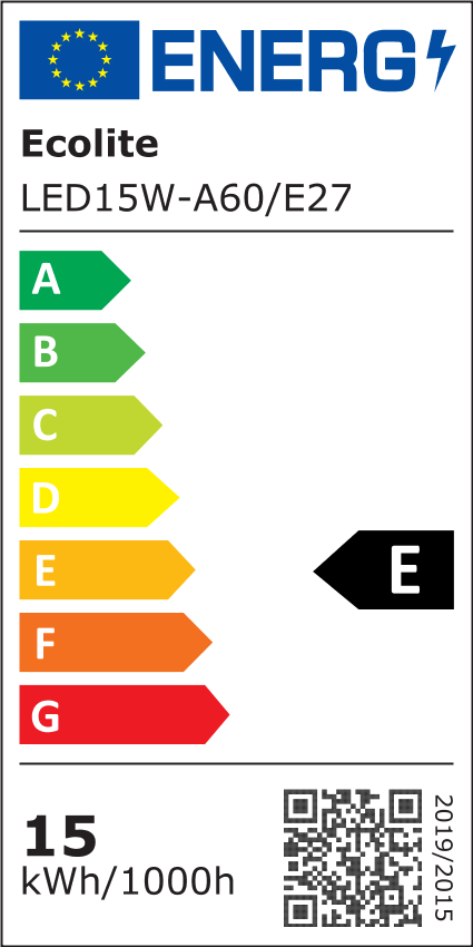 LED zdroj E27,A60,15W,2700K,1650lm